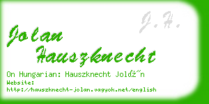 jolan hauszknecht business card